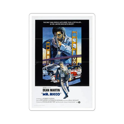 Mr Ricco 1975 Movie Poster - STICKER Vinyl Kiss-Cut Decal 3 Inch White - The Sticker Space