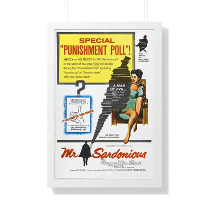 MR. SARDONICUS 1961 - Framed Movie Poster - The Sticker Space