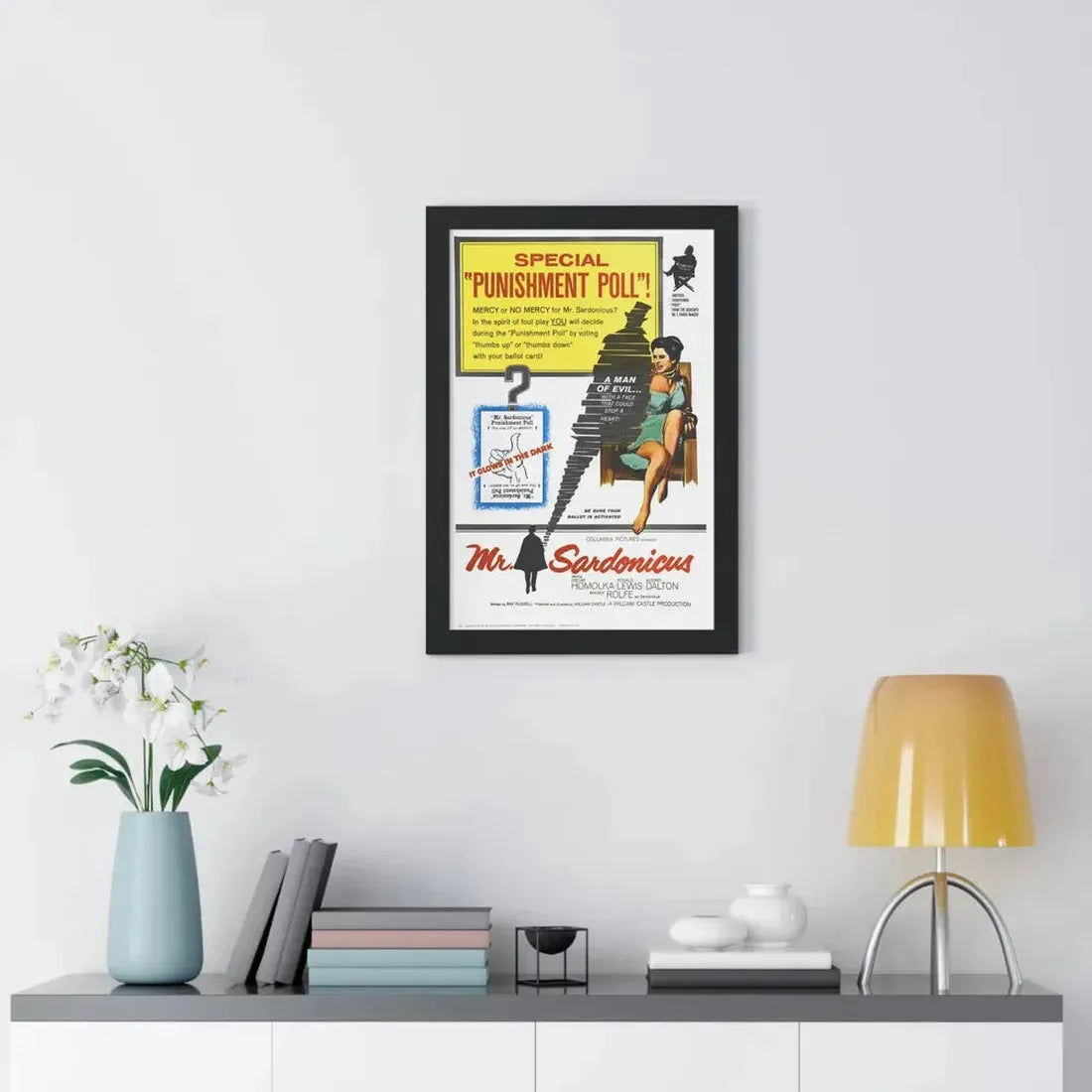 MR. SARDONICUS 1961 - Framed Movie Poster - The Sticker Space