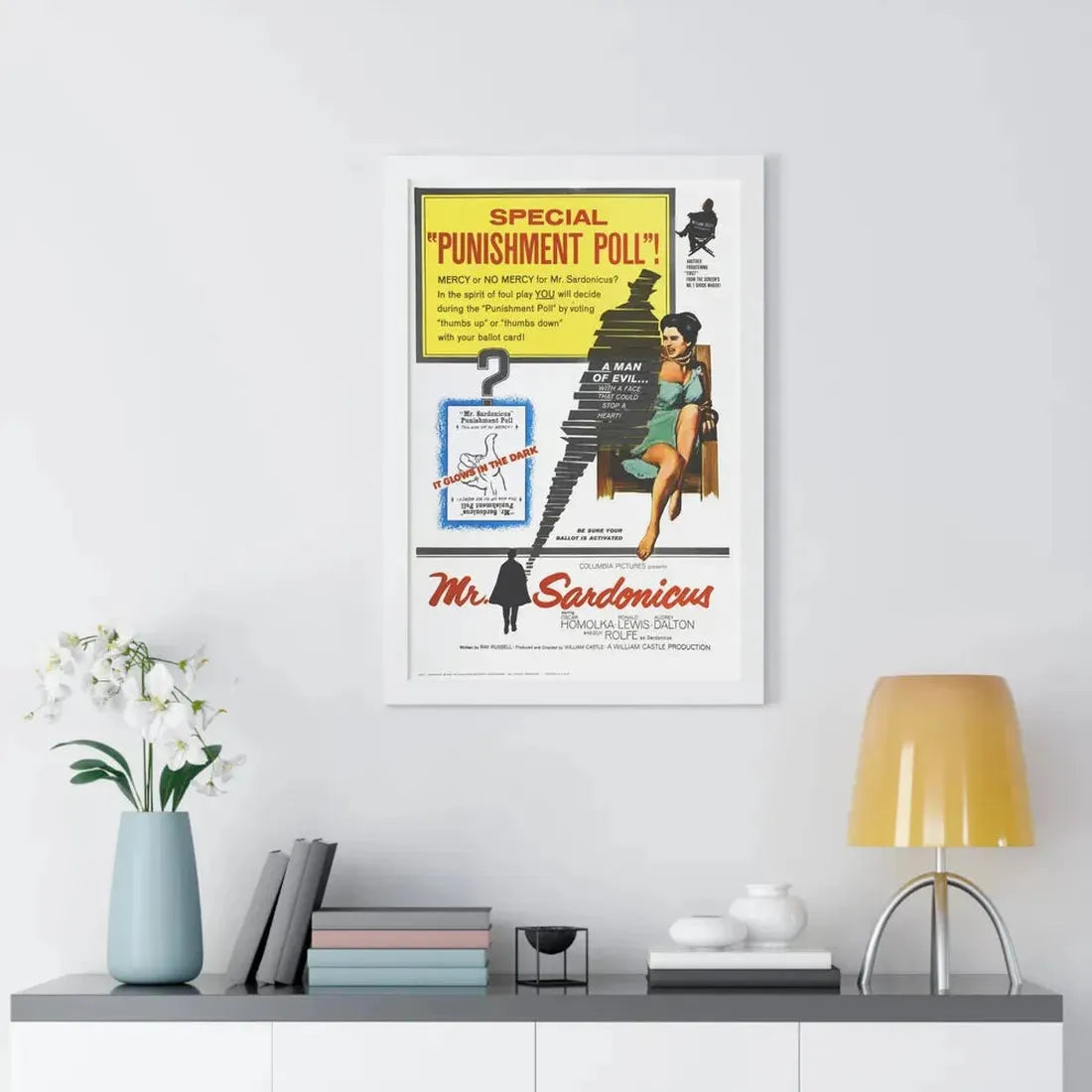 MR. SARDONICUS 1961 - Framed Movie Poster - The Sticker Space