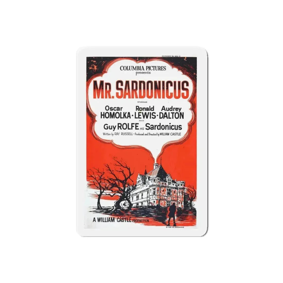 MR. SARDONICUS (2) 1961 Movie Poster - Refrigerator Magnet 6 Inch Die-Cut - The Sticker Space