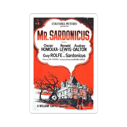 MR. SARDONICUS (2) 1961 Movie Poster - STICKER Vinyl Kiss-Cut Decal 2 Inch White - The Sticker Space