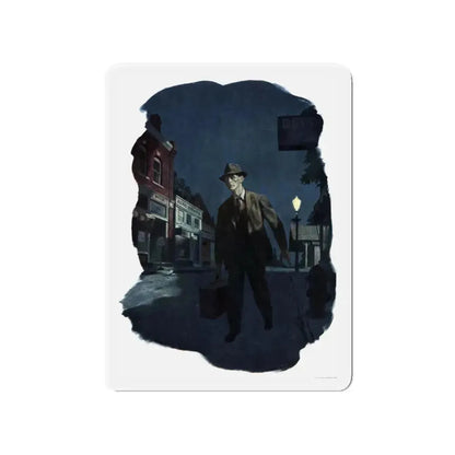 Mr. Stringer Passes Through, Woman's Day, September 1947 (Magazine Illustration) Refrigerator Magnet 4 Inch - The Sticker Space