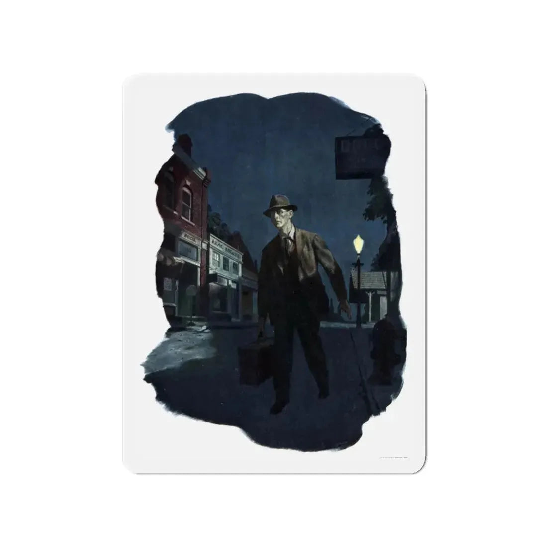 Mr. Stringer Passes Through, Woman's Day, September 1947 (Magazine Illustration) Refrigerator Magnet - The Sticker Space