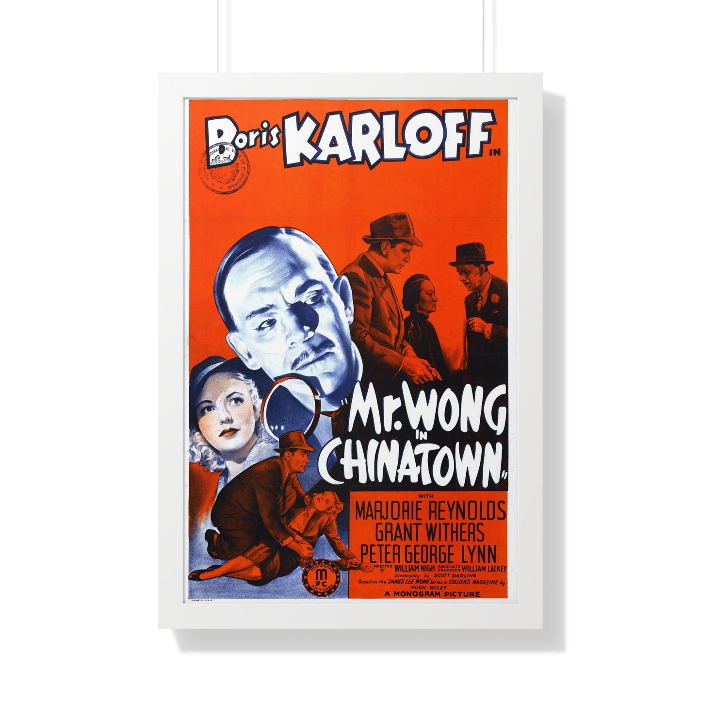 MR WONG IN CHINATOWN 1939 - Framed Movie Poster-20" x 30"-The Sticker Space