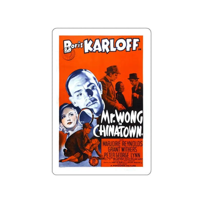 MR WONG IN CHINATOWN 1939 Movie Poster STICKER Vinyl Die-Cut Decal 3 Inch - The Sticker Space