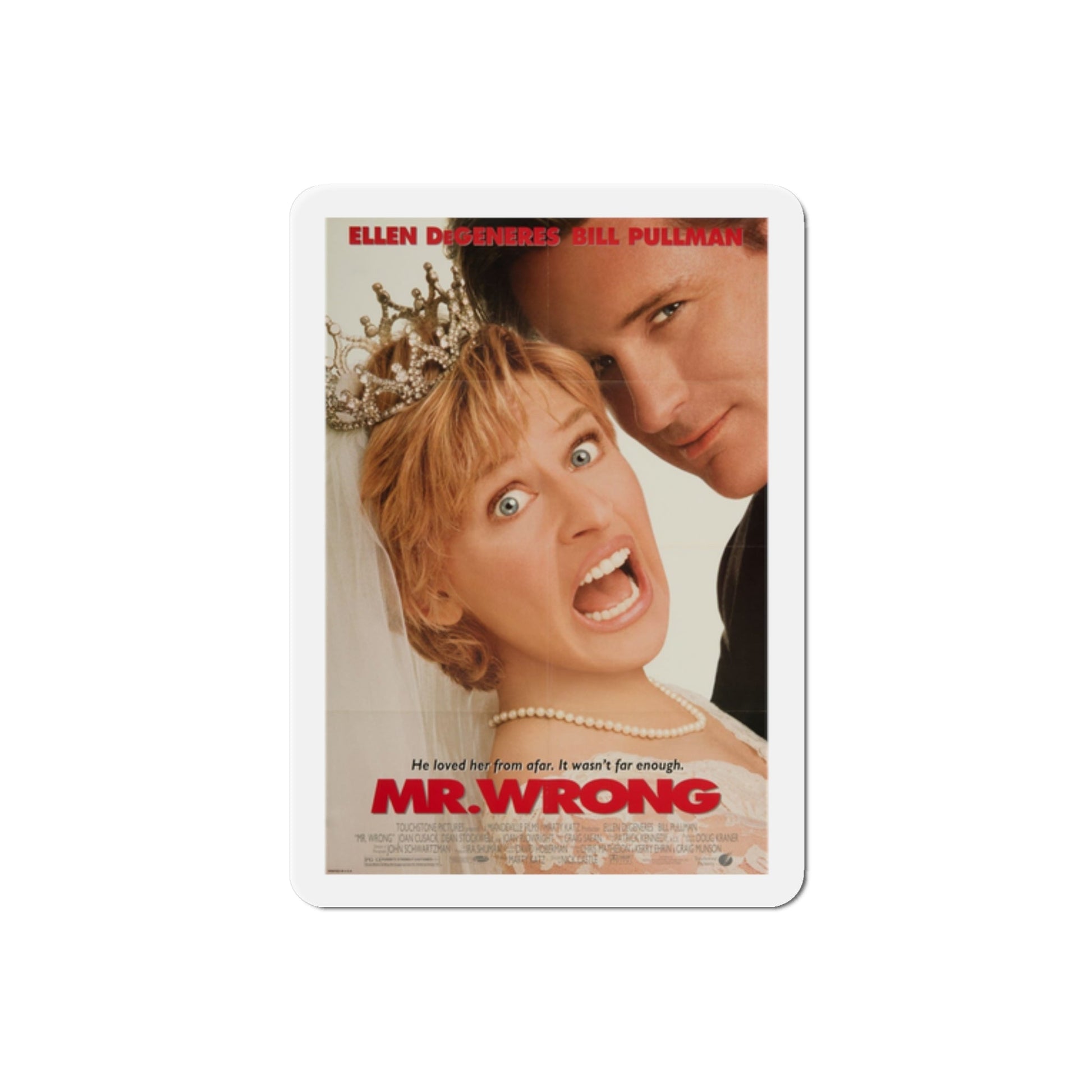 Mr Wrong 1996 Movie Poster Die-Cut Magnet-2" x 2"-The Sticker Space