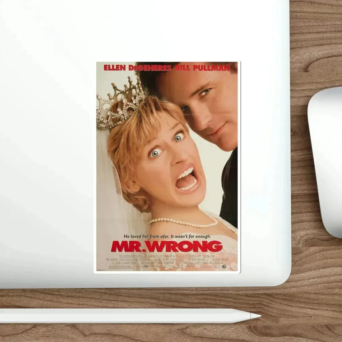 Mr Wrong 1996 Movie Poster STICKER Vinyl Die-Cut Decal - The Sticker Space