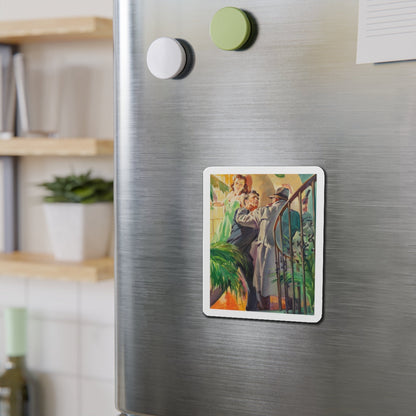 Mr. Angel Comes (Magazine Illustration) Refrigerator Magnet-The Sticker Space