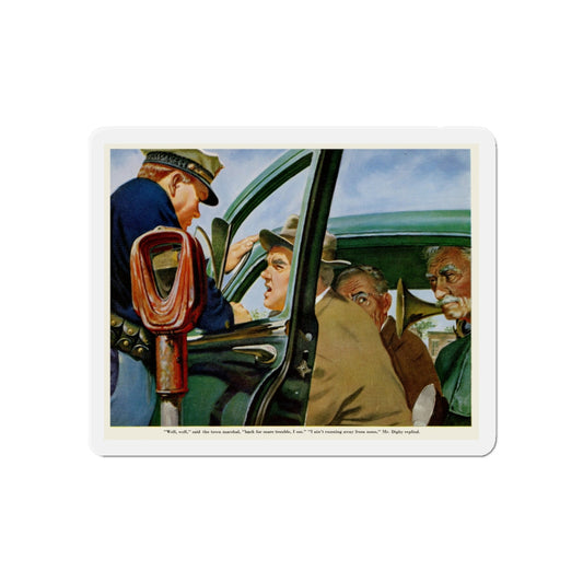 Mr. Digby's Swindle Sheet, 1954 (Magazine Illustration) Refrigerator Magnet-6 × 6"-The Sticker Space