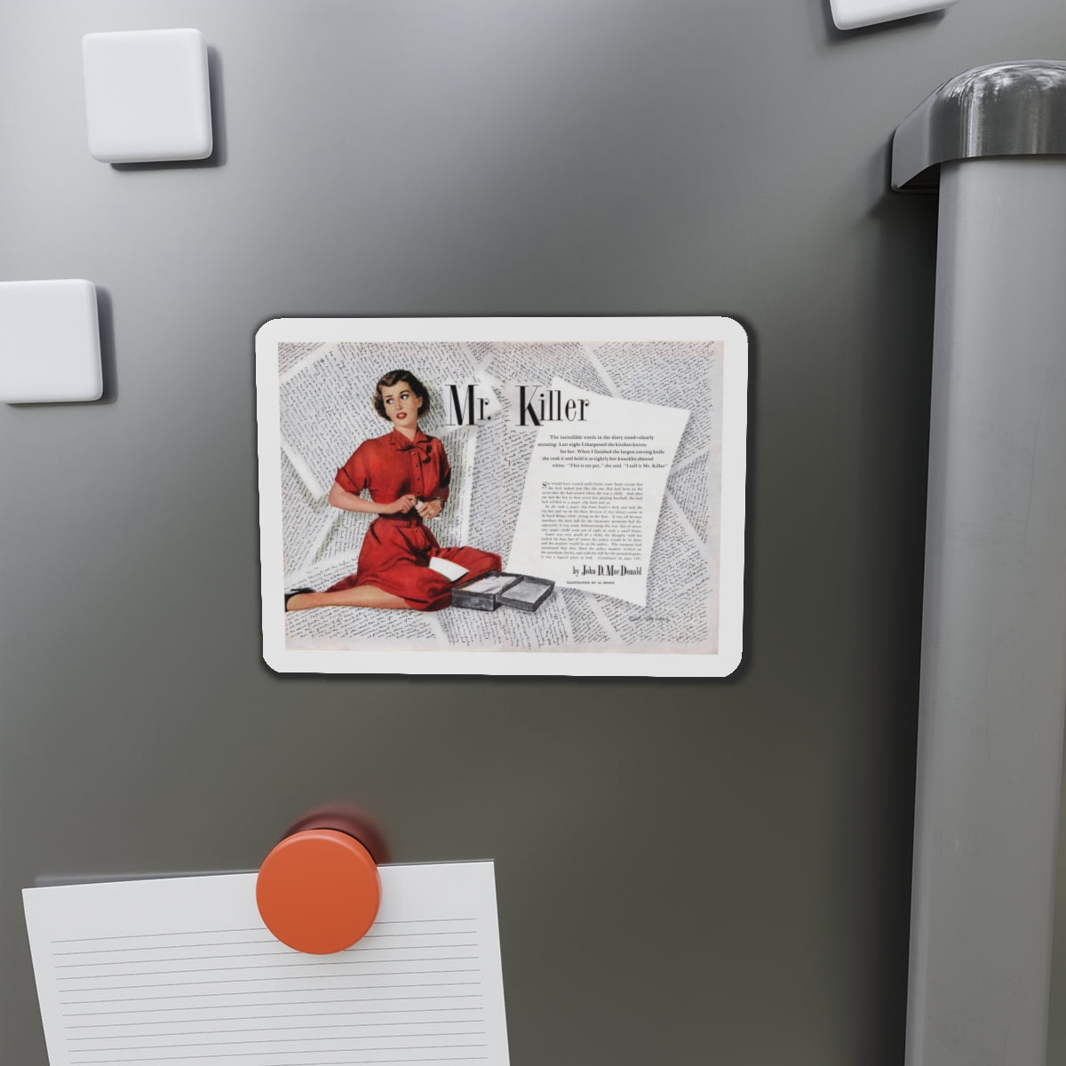 Mr. Killer, Today's Woman, January 1952 (Magazine Illustration) Refrigerator Magnet-The Sticker Space