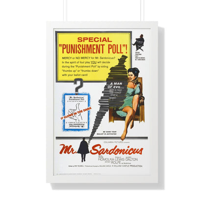 MR. SARDONICUS 1961 - Framed Movie Poster-20" x 30"-The Sticker Space