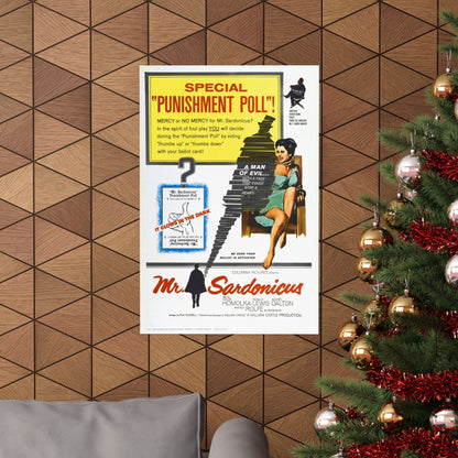 MR. SARDONICUS 1961 - Paper Movie Poster-The Sticker Space