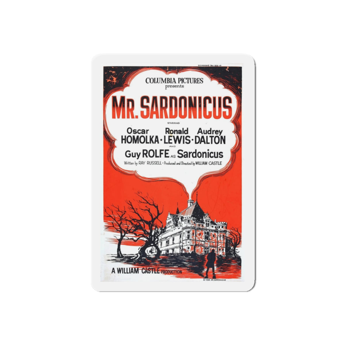 MR. SARDONICUS (2) 1961 Movie Poster - Refrigerator Magnet-4" x 4"-The Sticker Space