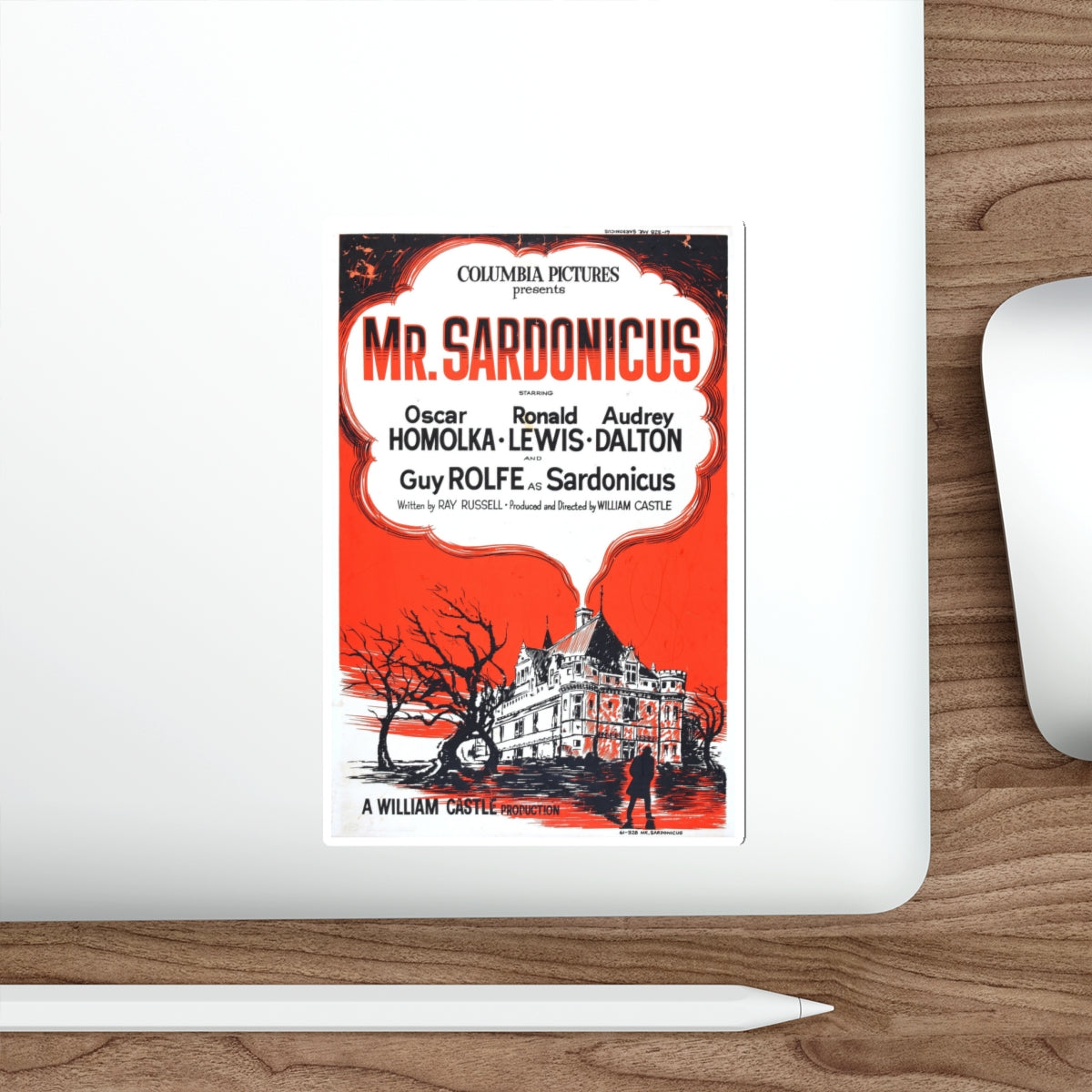 MR. SARDONICUS (2) 1961 Movie Poster STICKER Vinyl Die-Cut Decal-The Sticker Space