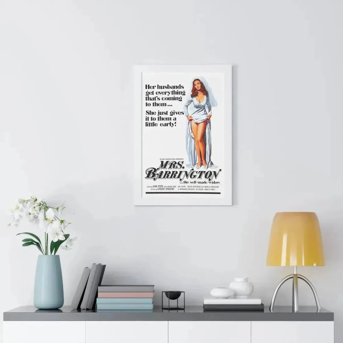 MRS. BARRINGTON 1974 - Framed Movie Poster - The Sticker Space