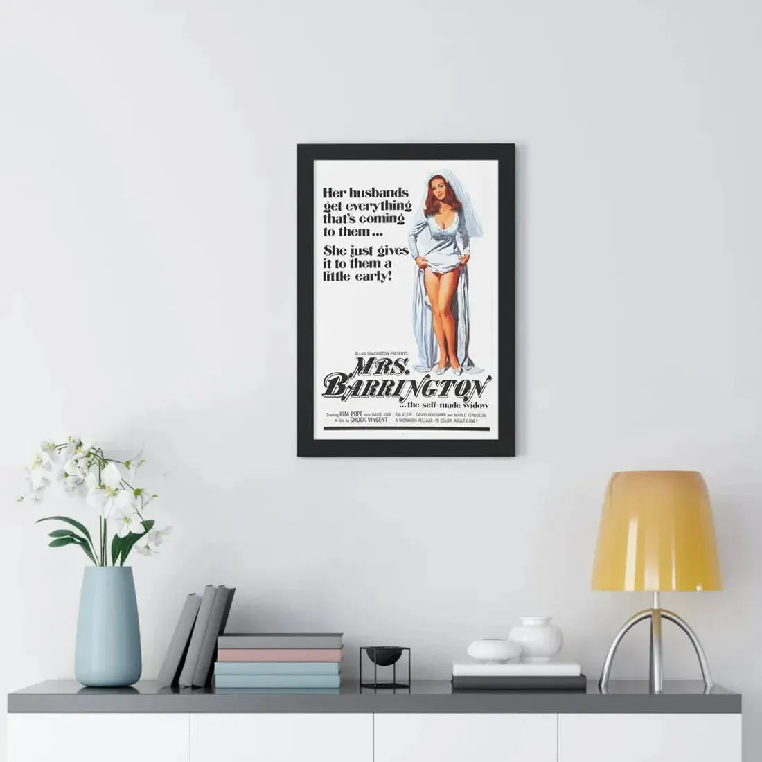 MRS. BARRINGTON 1974 - Framed Movie Poster - The Sticker Space