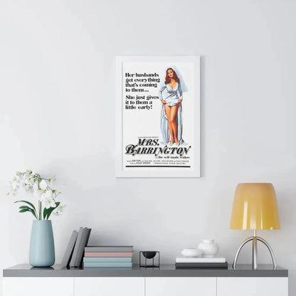 MRS. BARRINGTON 1974 - Framed Movie Poster - The Sticker Space