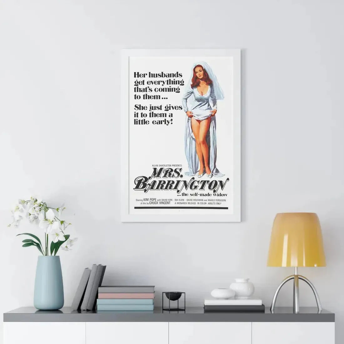 MRS. BARRINGTON 1974 - Framed Movie Poster - The Sticker Space