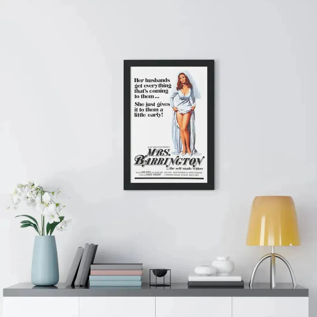 MRS. BARRINGTON 1974 - Framed Movie Poster - The Sticker Space