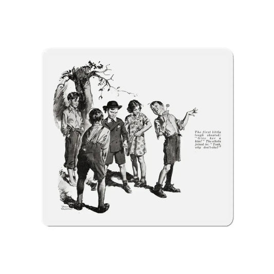 Mrs. Bartlett's Toby (2), Liberty magazine, October 15, 1932 (Magazine Illustration) Refrigerator Magnet 6 Inch - The Sticker Space