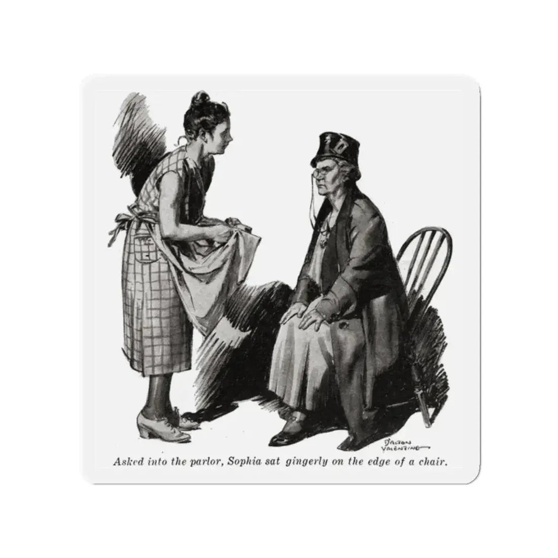 Mrs. Bartlett's Toby (3), Liberty magazine, October 15, 1932 (Magazine Illustration) Refrigerator Magnet - The Sticker Space