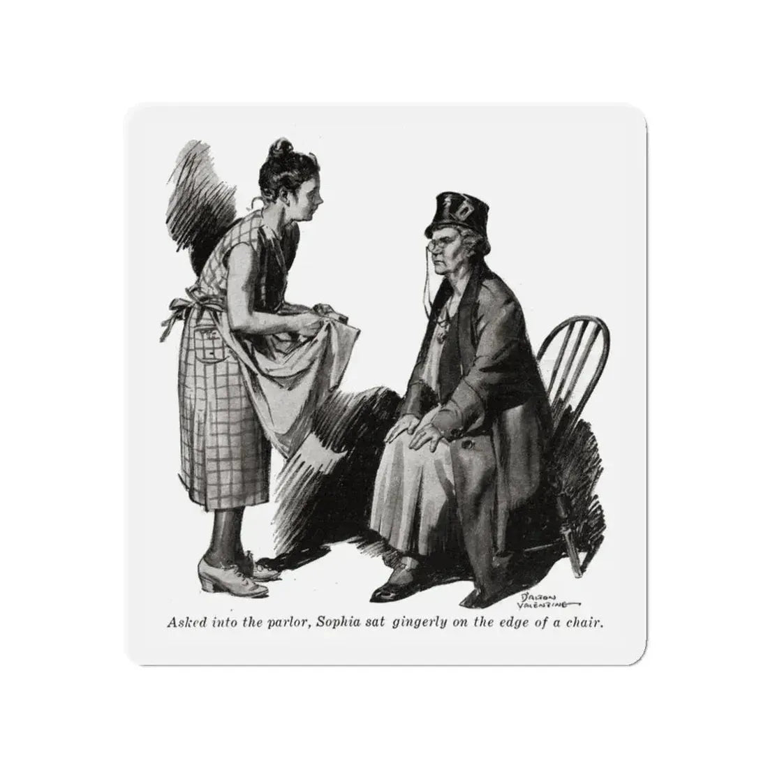 Mrs. Bartlett's Toby (3), Liberty magazine, October 15, 1932 (Magazine Illustration) Refrigerator Magnet - The Sticker Space