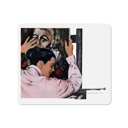 Mrs Brewster's One-Man Show, Cosmopolitan, March 1951 (Magazine Illustration) Refrigerator Magnet - The Sticker Space