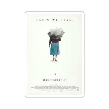 Mrs Doubtfire 1993 Movie Poster STICKER Vinyl Die-Cut Decal - The Sticker Space
