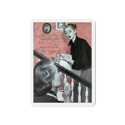 Mrs. Fremont's Daughter, Ladies' Home Journal, October 1951 (Magazine Illustration) Refrigerator Magnet 6 Inch - The Sticker Space