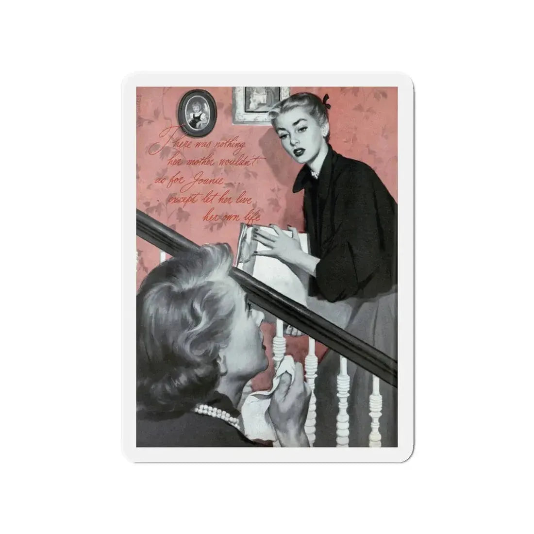 Mrs. Fremont's Daughter, Ladies' Home Journal, October 1951 (Magazine Illustration) Refrigerator Magnet - The Sticker Space