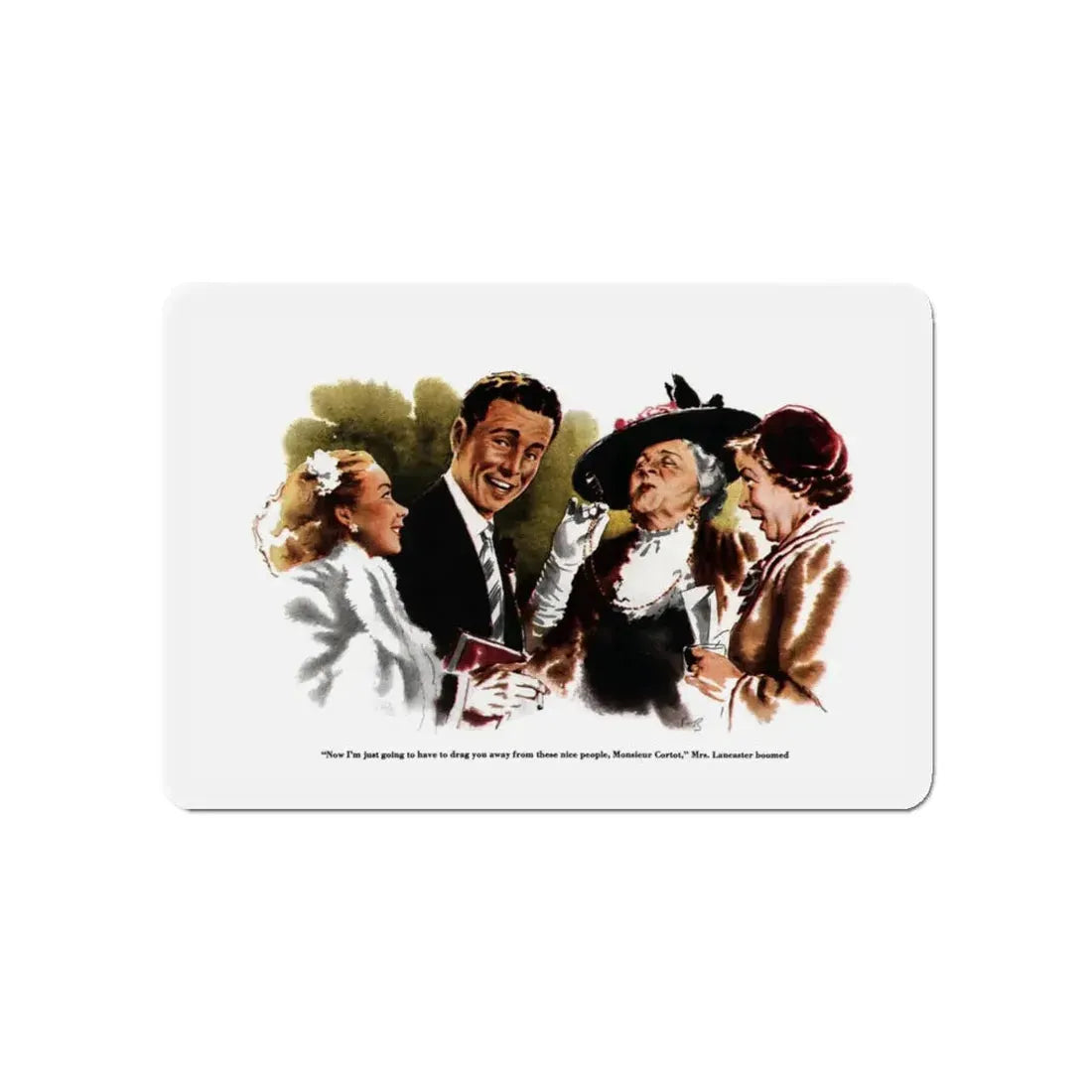 Mrs. Lancaster's Motion, Collier's, December 13, 1952 (Magazine Illustration) Refrigerator Magnet - The Sticker Space