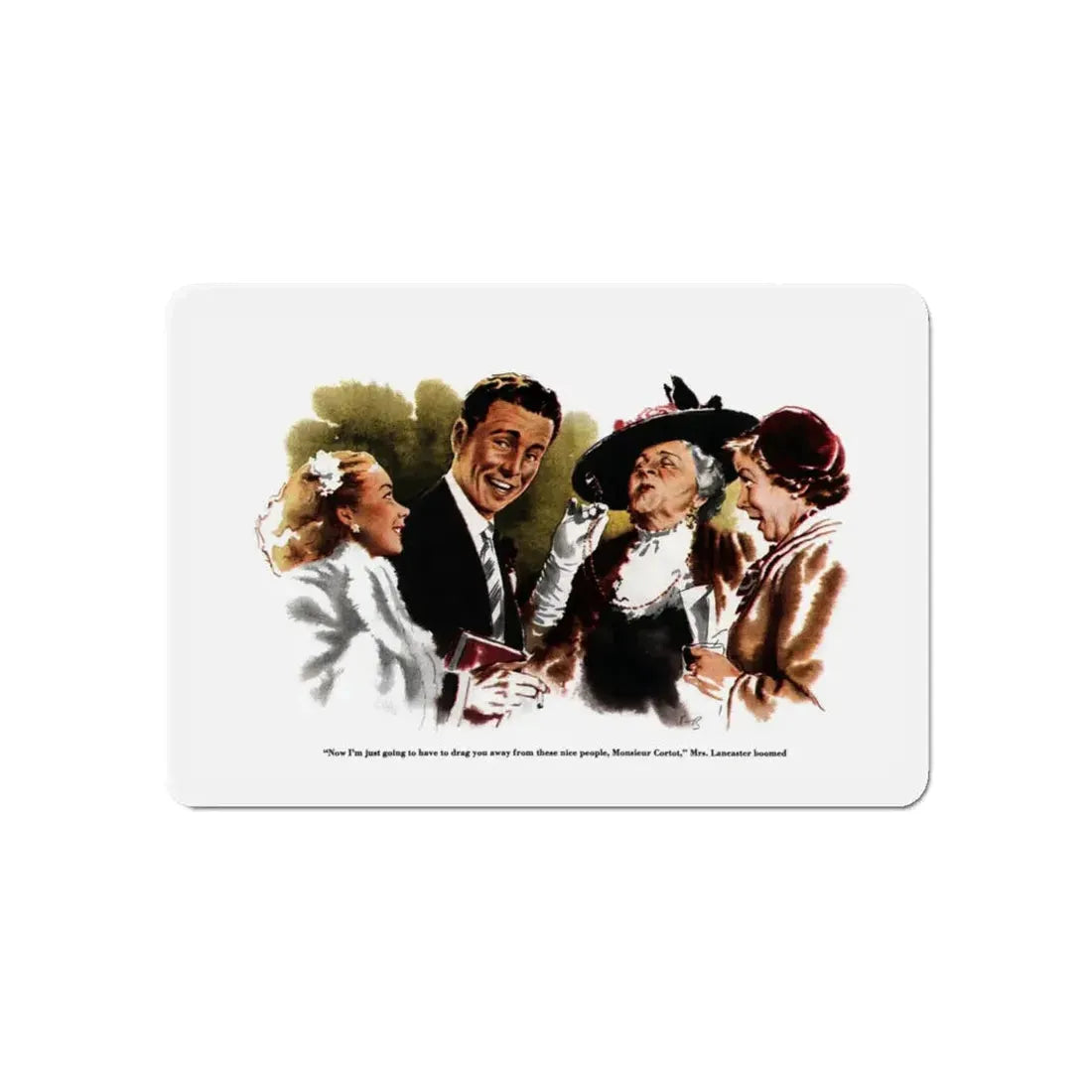 Mrs. Lancaster's Motion, Collier's, December 13, 1952 (Magazine Illustration) Refrigerator Magnet - The Sticker Space