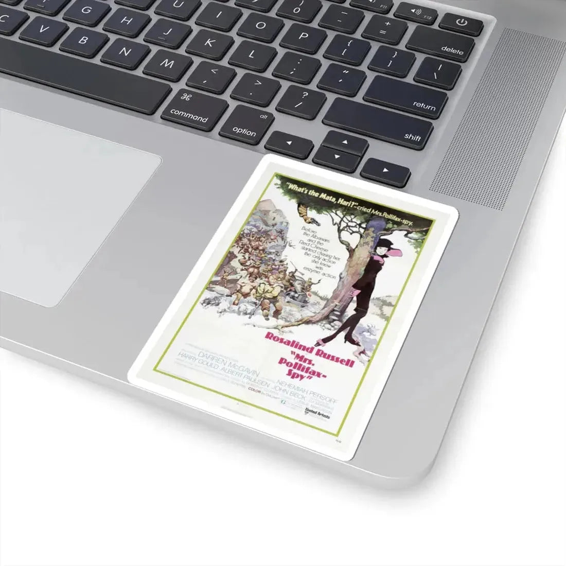 Mrs Pollifax    Spy 1971 Movie Poster - STICKER Vinyl Kiss-Cut Decal - The Sticker Space