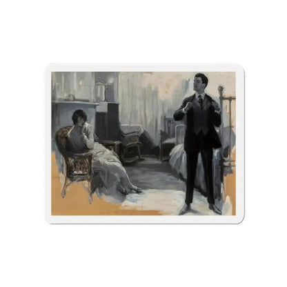 Mrs. Ryder's Happiness, American Weekly interior illustration, September 1918 (Magazine Illustration) Refrigerator Magnet 6 Inch - The Sticker Space