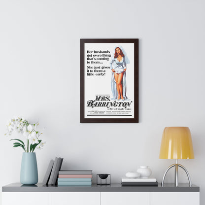 MRS. BARRINGTON 1974 - Framed Movie Poster-The Sticker Space