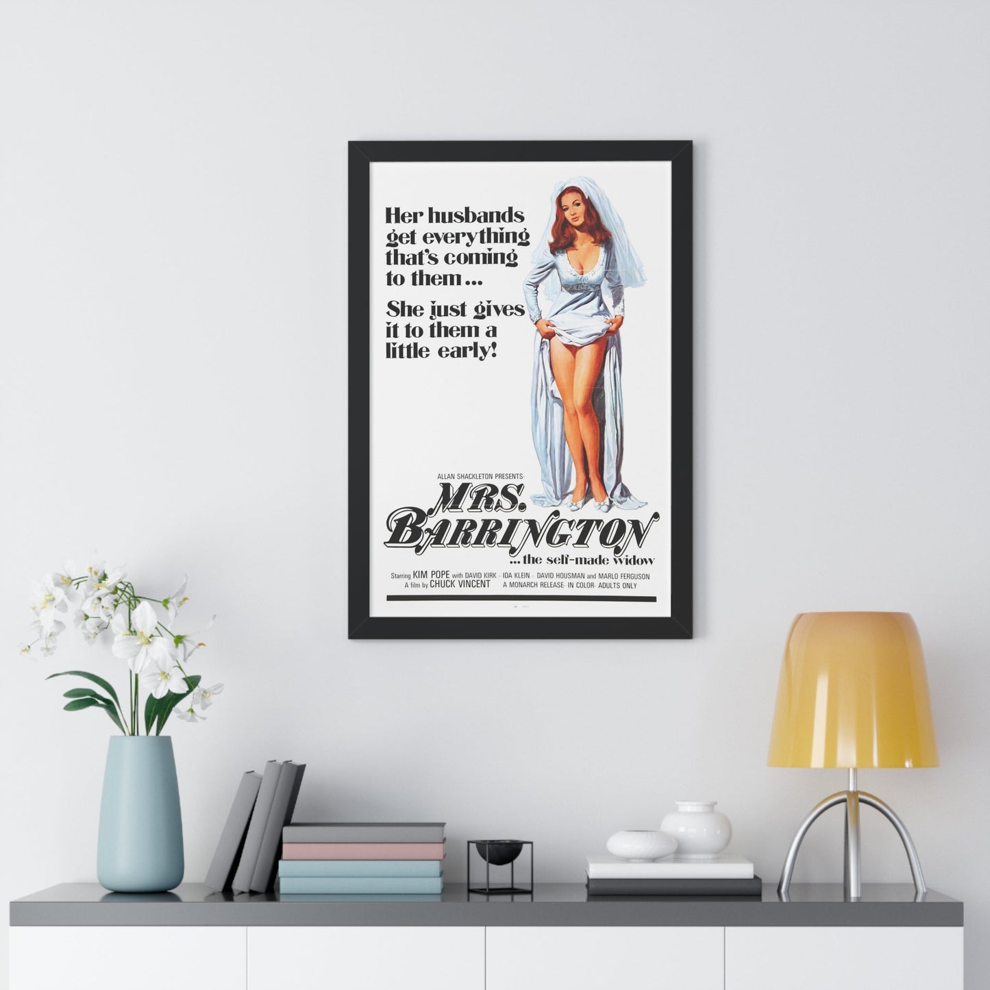 MRS. BARRINGTON 1974 - Framed Movie Poster-The Sticker Space