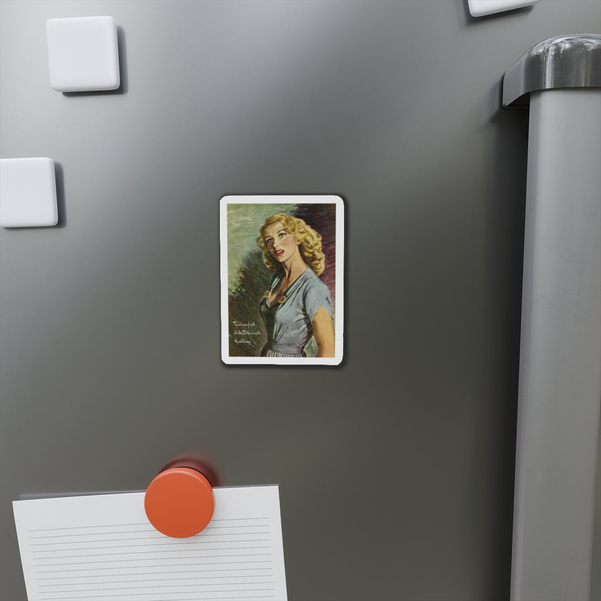 Mrs. Hoyle and the Hotel Royalston, Good Housekeeping, January 1945 (Magazine Illustration) Refrigerator Magnet-The Sticker Space