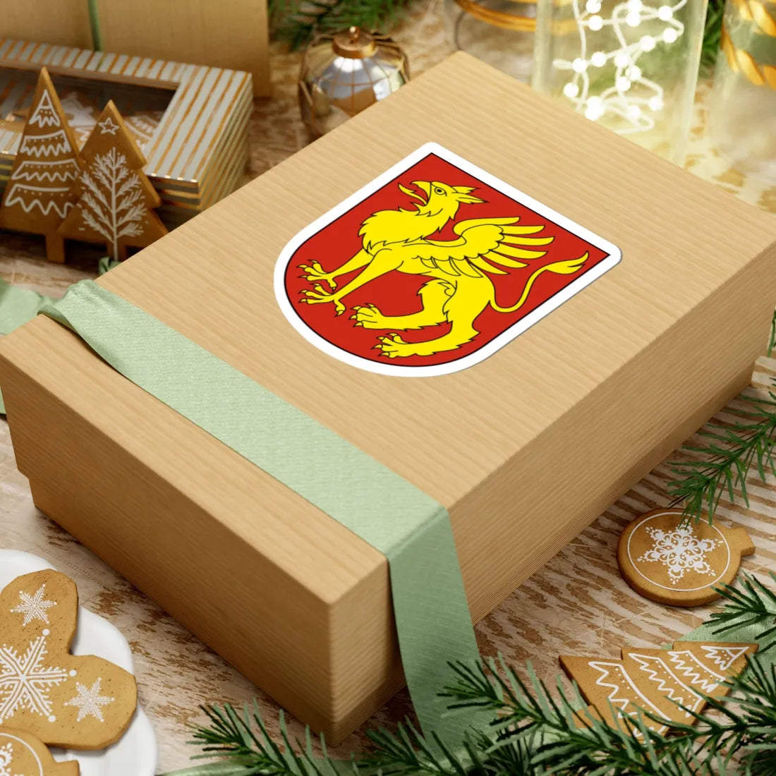 Mörschwil-blazon (Switzerland) (Coat of Arms) STICKER Vinyl Kiss-Cut Decal - The Sticker Space