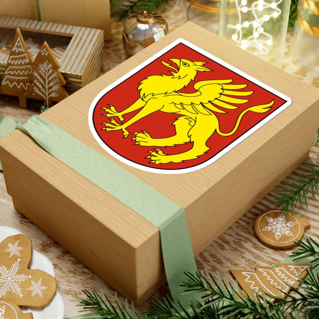 Mörschwil-blazon (Switzerland) (Coat of Arms) STICKER Vinyl Kiss-Cut Decal - The Sticker Space