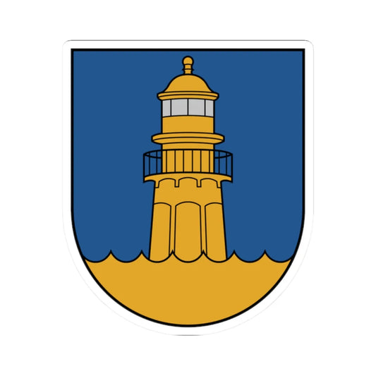 Mērsraga novads COA (Latvia) (Coat of Arms) STICKER Vinyl Kiss-Cut Decal 2 Inch White - The Sticker Space