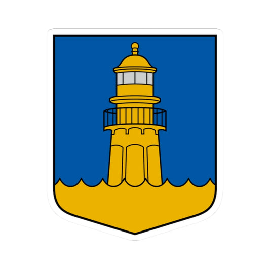 Mērsraga pagasta ģerbonis (Latvia) (Coat of Arms) STICKER Vinyl Kiss-Cut Decal 2 Inch White - The Sticker Space