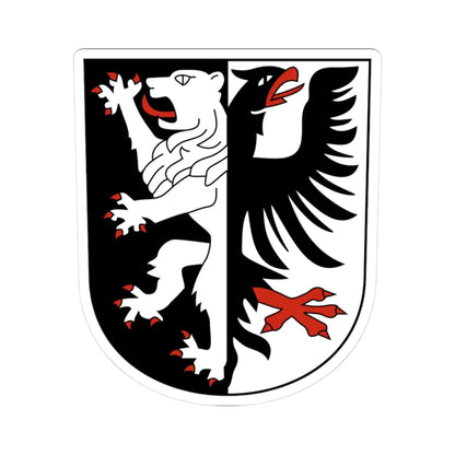 Märstetten-blazon (Switzerland) (Coat of Arms) STICKER Vinyl Kiss-Cut Decal 3 Inch White - The Sticker Space