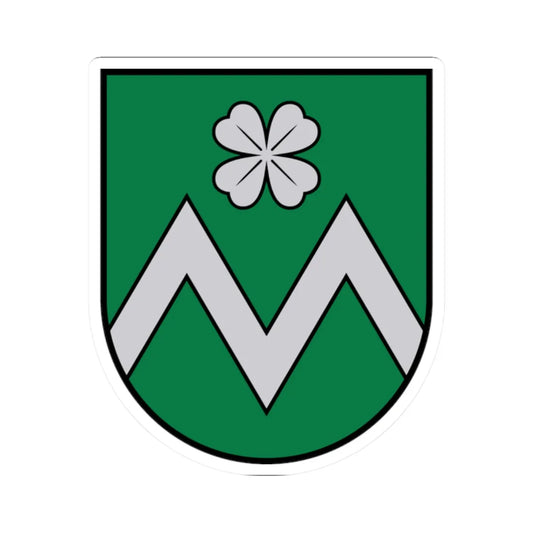 Mārupes pilsētas ģerbonis (Latvia) (Coat of Arms) STICKER Vinyl Kiss-Cut Decal 2 Inch White - The Sticker Space