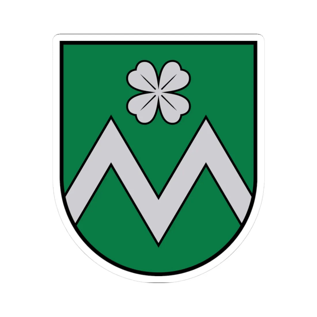 Mārupes pilsētas ģerbonis (Latvia) (Coat of Arms) STICKER Vinyl Kiss-Cut Decal 3 Inch White - The Sticker Space