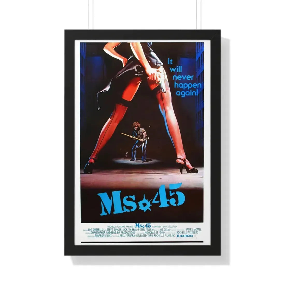 MS. 45 (ANGEL OF VENGEANCE) 1981 - Framed Movie Poster - The Sticker Space