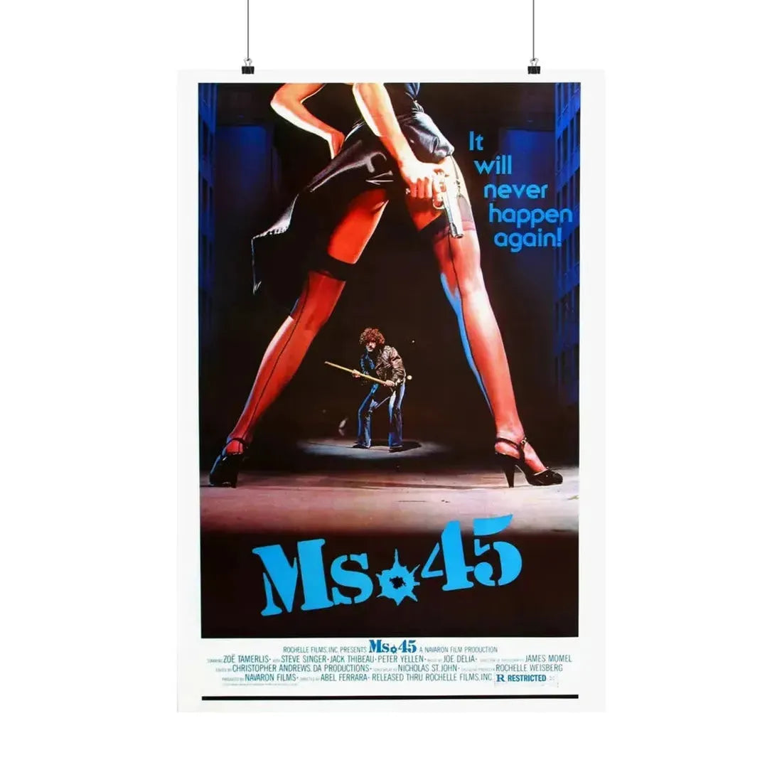 MS. 45 (ANGEL OF VENGEANCE) 1981 - Paper Movie Poster 24″ x 36″ Matte - The Sticker Space