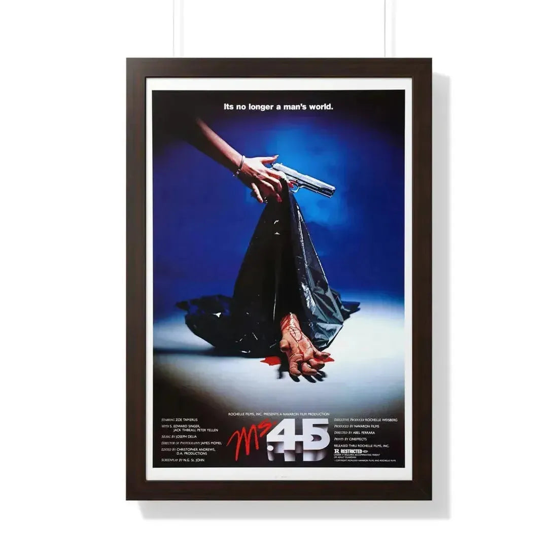 MS. 45 (ANGEL OF VENGEANCE) 2 1981 - Framed Movie Poster 20" x 30" Walnut - The Sticker Space