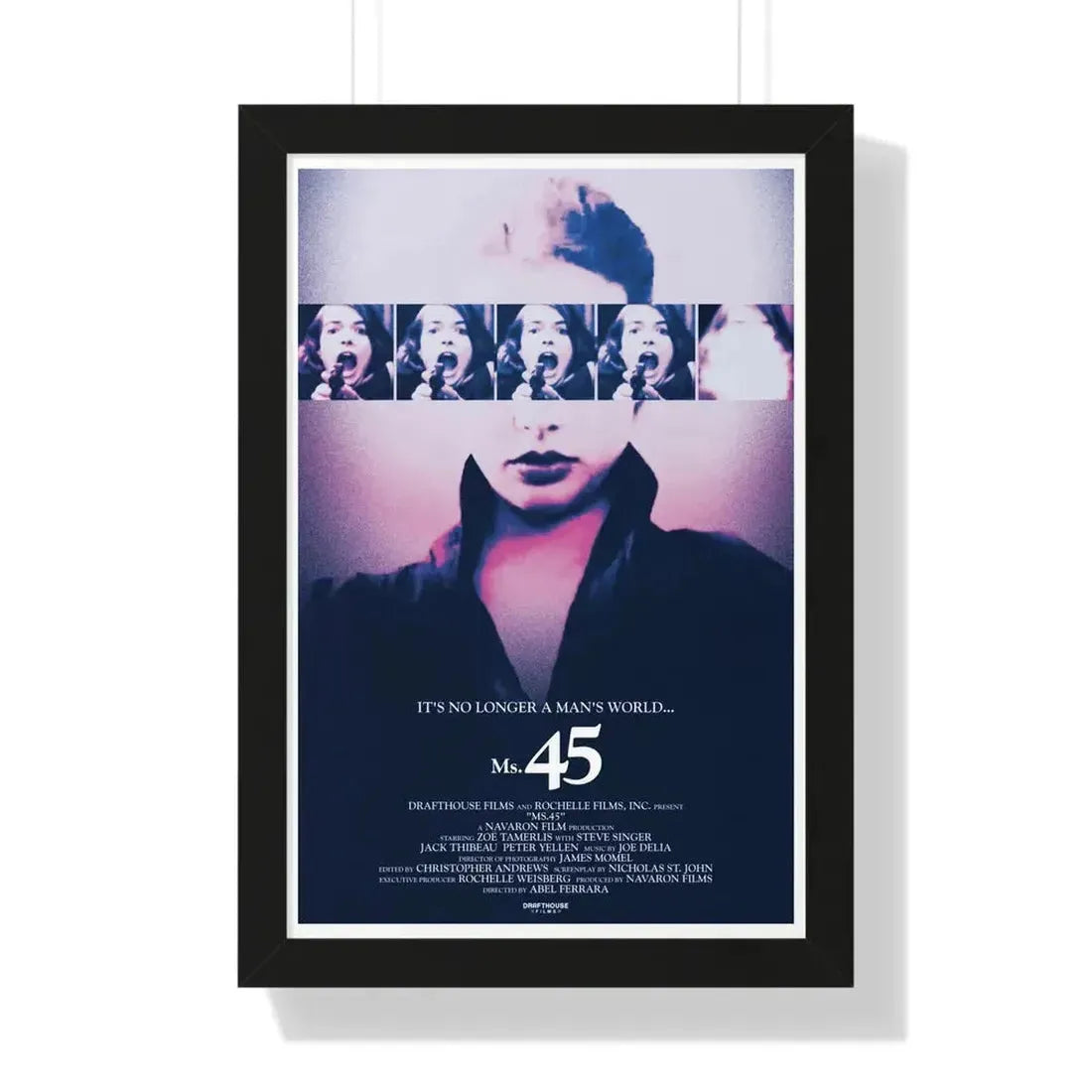 MS. 45 (ANGEL OF VENGEANCE) 3 1981 - Framed Movie Poster 16″ x 24″ Black - The Sticker Space