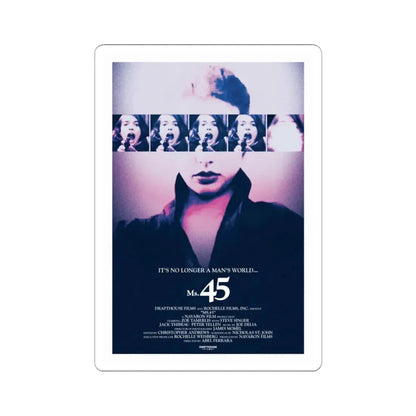 MS. 45 (ANGEL OF VENGEANCE) 3 1981 Movie Poster - STICKER Vinyl Kiss-Cut Decal 3 Inch White - The Sticker Space